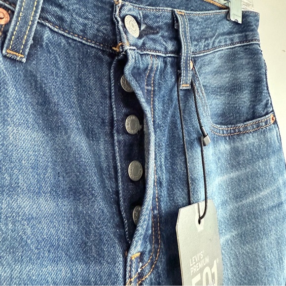NWT Levi's Premium 501 ORIGINAL FIT WOMEN'S JEANS Market Sixth Street 25 Long - Picture 12 of 16